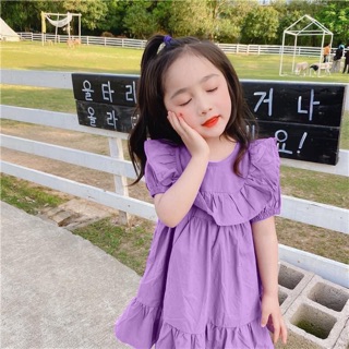 BÁN SỈ VÁY TÍM BÈO CHO BÉ