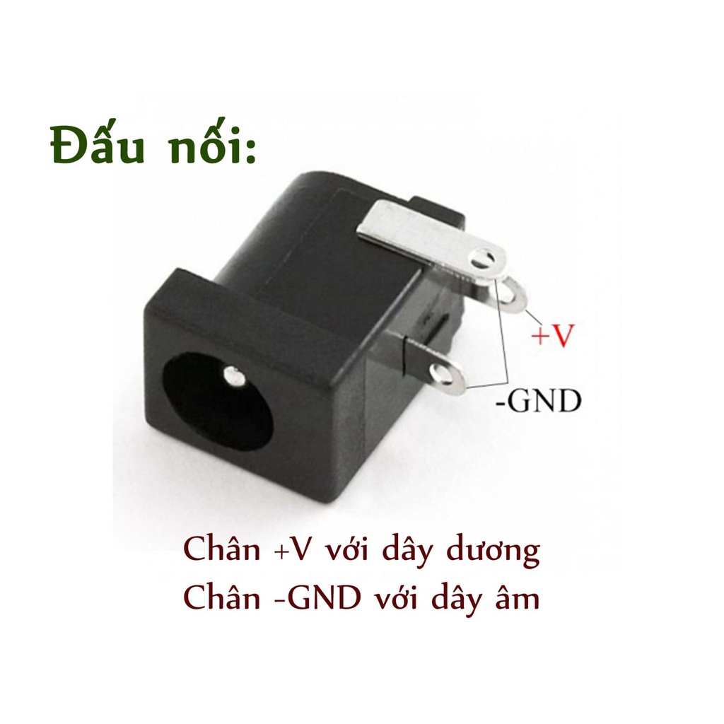 Jack Nguồn Dc5.5x2.1mm Cái