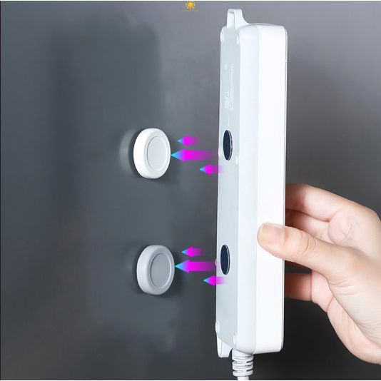 Set 2 Miếng Dán Nam Châm Bằng Kim Loại Hít Tủ Lạnh Đa Năng