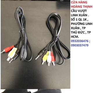 Dây chuyển từ 1 ra 3 av hay dây 1 đầu 3.5 ra 3 hoa sen có cả tiếng và hình
