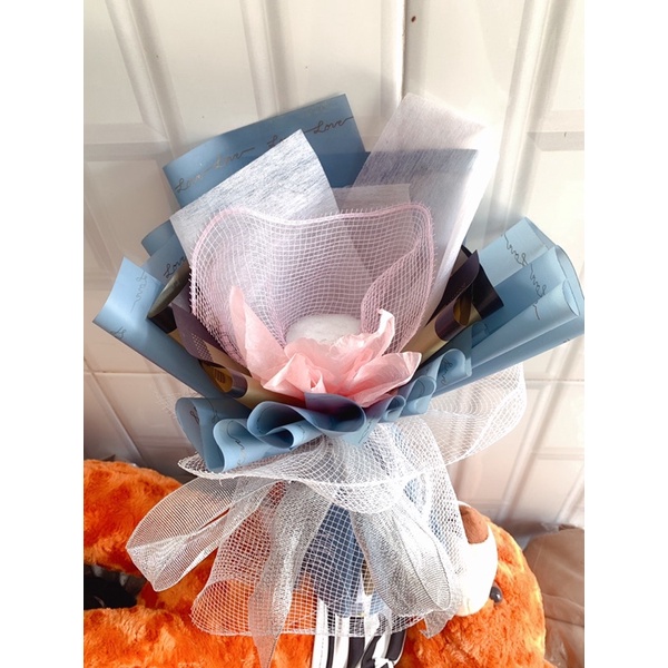 Cốt giấy bó 3-9 bông, hoa sáp/tiền/bánh kẹo…dài 25cm