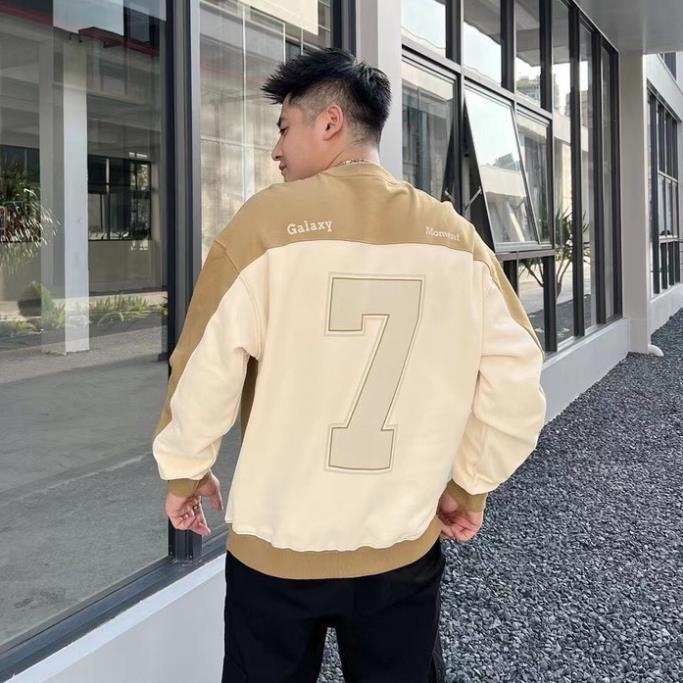 Áo Sweater phối màu layer dáng Unisex chất liệu nỉ bông mềm.