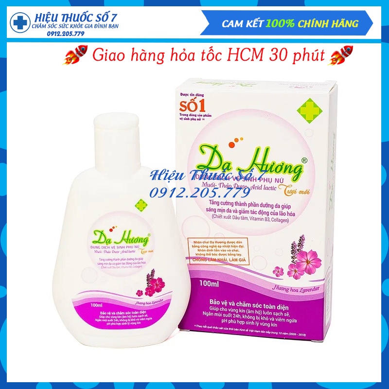 Dung dịch vệ sinh phụ nữ Dạ Hương chai 100ml