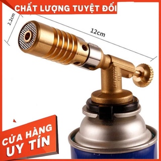 Súng khò lửa 1300 độ bằng đồng siêu bền - đèn khò gas mini dụng cụ làm bánh nướng đồ ăn cầm tay