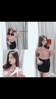 Sơ mi đính ngọc trai zr dư xịn check code