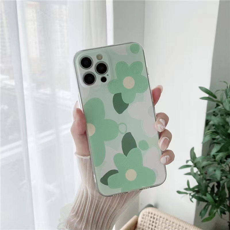 Ốp Điện Thoại Trong Suốt Phối Hoa Khô Và Kim Tuyến Cho iPhone 14 13 12 11 Pro Max X XS Xr 7 8 Plus