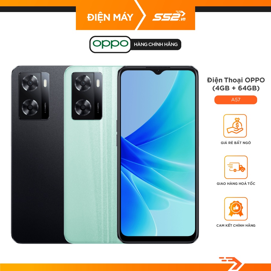 Điện Thoại OPPO A57 (4+64) - Hàng Mới Nguyên Seal Chính Hãng 100%