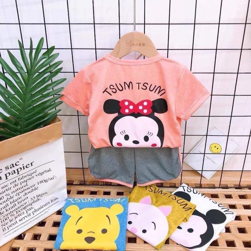 bộ đùi hoạt hình chất cotton giấy cho bé