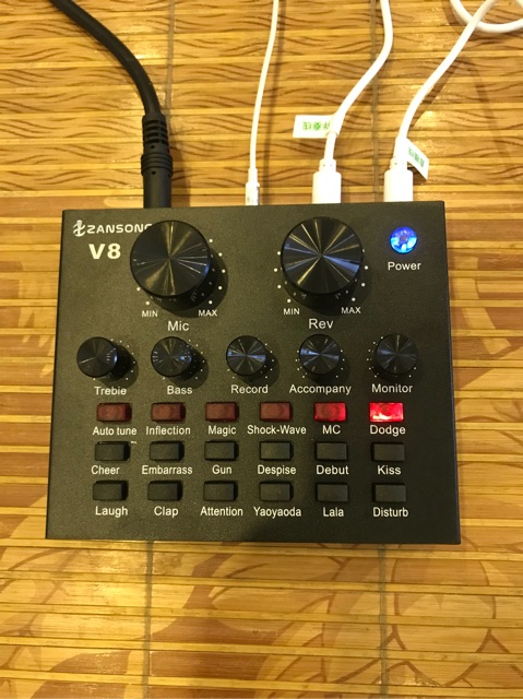 [Freeship toàn quốc từ 50k] Combo full phụ kiện Sound V8 và Mic Bm900 ( 5 món).