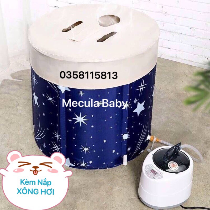 Bồn tắm cao cấp trụ đứng kèm nắp xông hơi và tặng 300g lá tắm thảo dược.