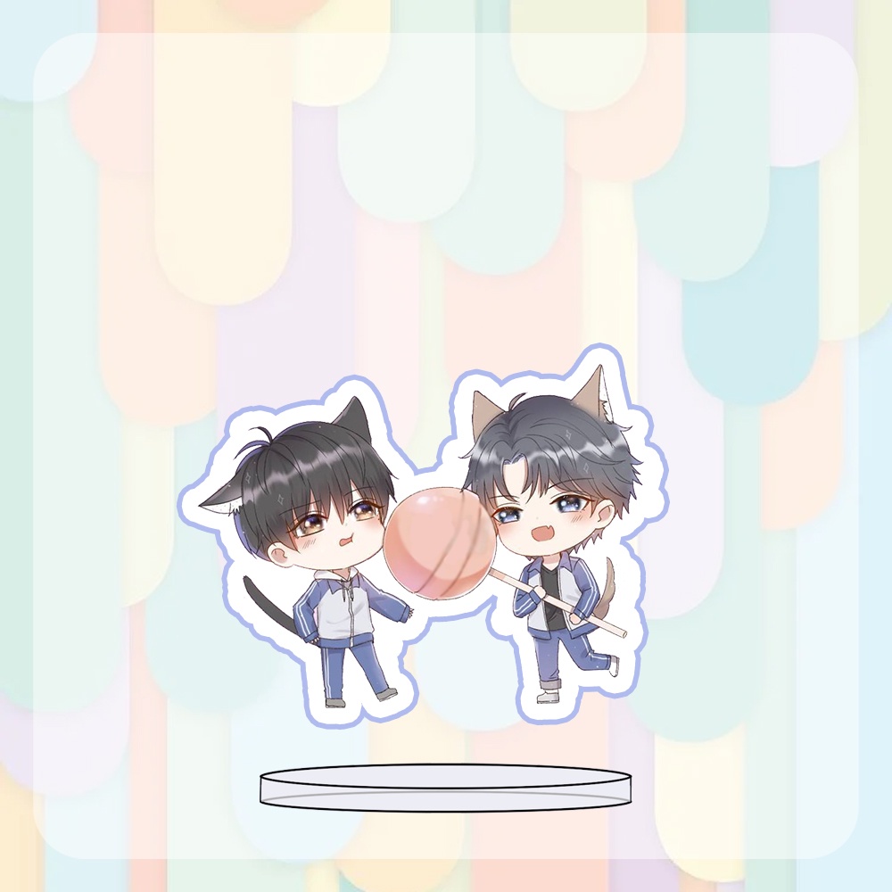 ( MINI ) Mô hình Standee in hình NGỤY TRANG HỌC TRA BL anime chibi mica trưng bày