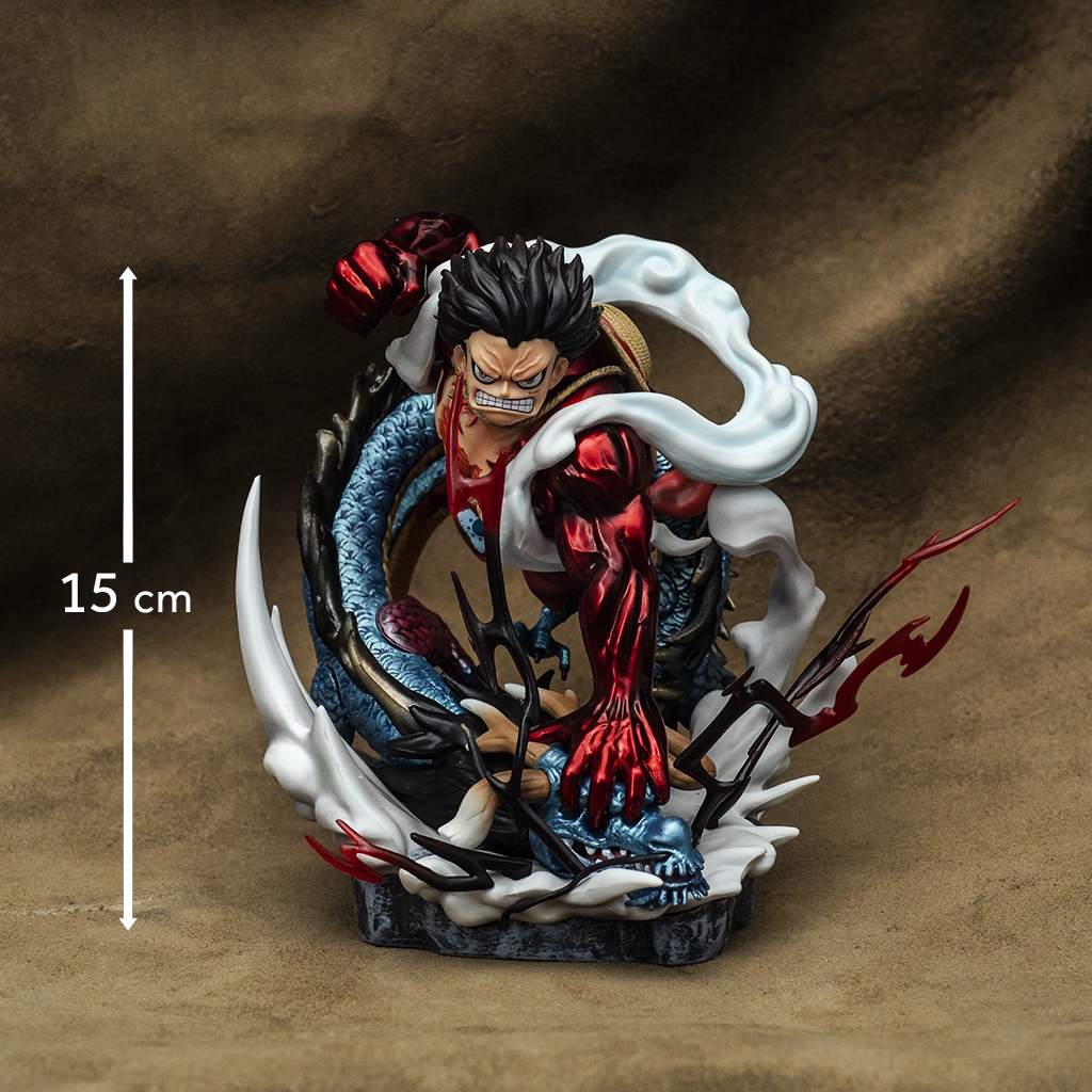 Mô hình One Piece Luffy Gear 4 battle tứ hoàng Kaido dạng rồng  - Mô hình trang trí One Piece Figure Luffy Kaido rồng