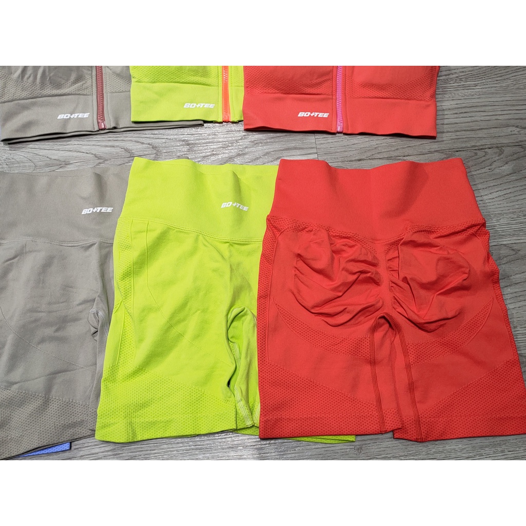 Set bộ đùi thể thao tập gym yoga nữ dệt kim cao cấp áo bra kèm mút quần đùi cạp cao chun mông Bin Sport BN059