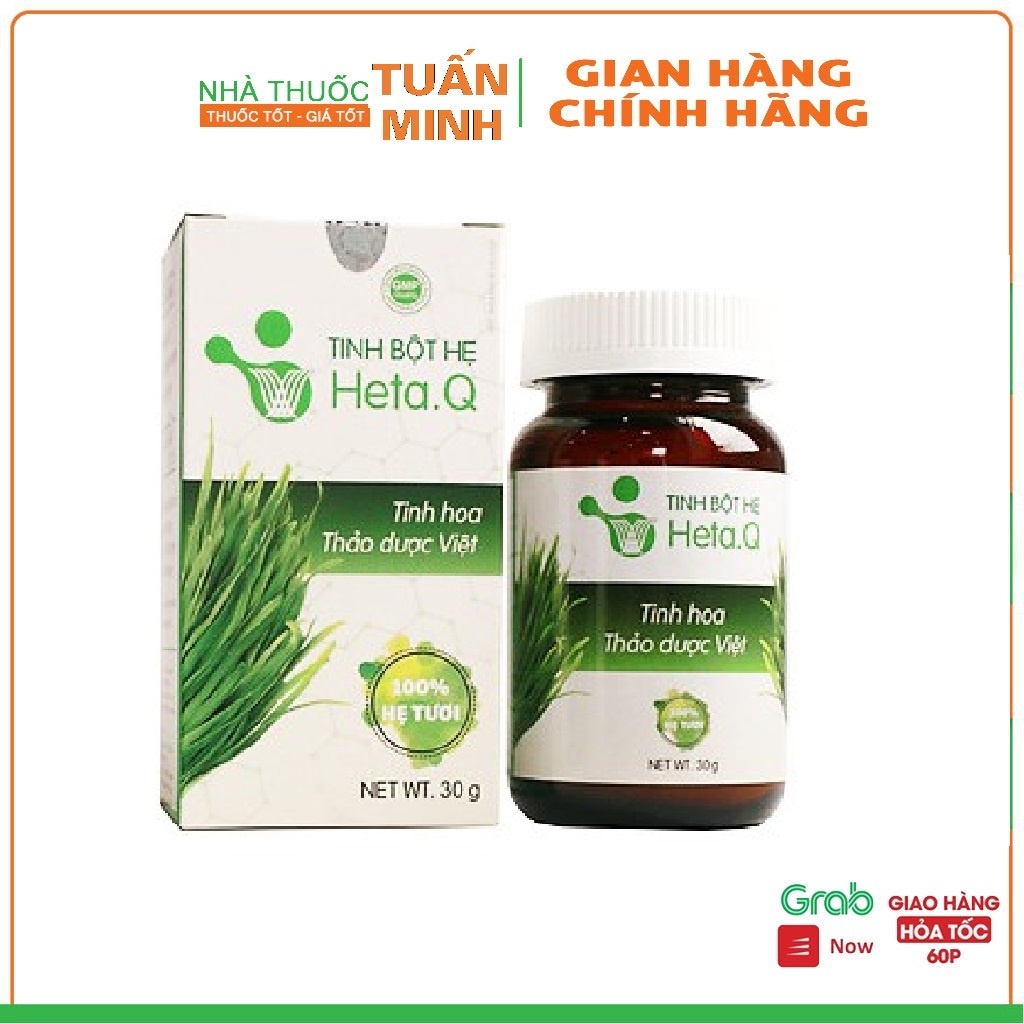 Tinh Bột Hẹ Heta Q - Hỗ trợ tình trạng táo bón, biếng ăn ở trẻ nhỏ (Hộp 30g)