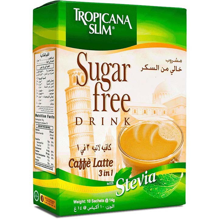 Cafe Ăn Kiêng Latte / Cappuccino 3 in 1 Tropicana Slim, Dành Cho Người Ăn Kiêng Giữ Dáng, Bệnh Tiểu Đường