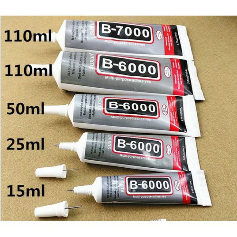 Keo dán đá và phụ kiện B6000 -B7000 đủ size 15-25-50-110ml