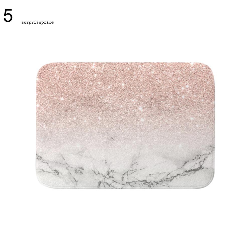 Thảm chùi chân chống trượt họa tiết đá cẩm thạch 40x60cm