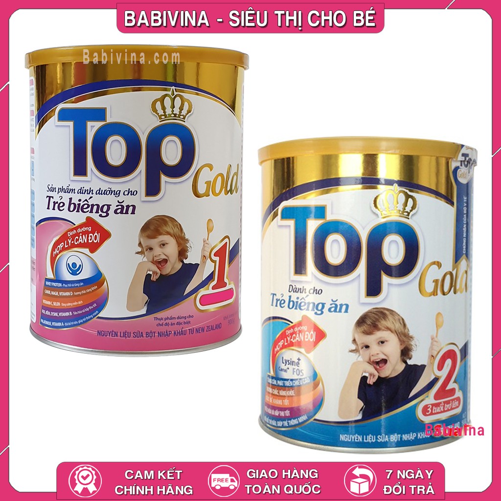 [CHÍNH HÃNG] Sữa Top Gold 1 2 900g TOPGOLD | Date Mới Nhất, Giá Tốt Nhất | Babivina