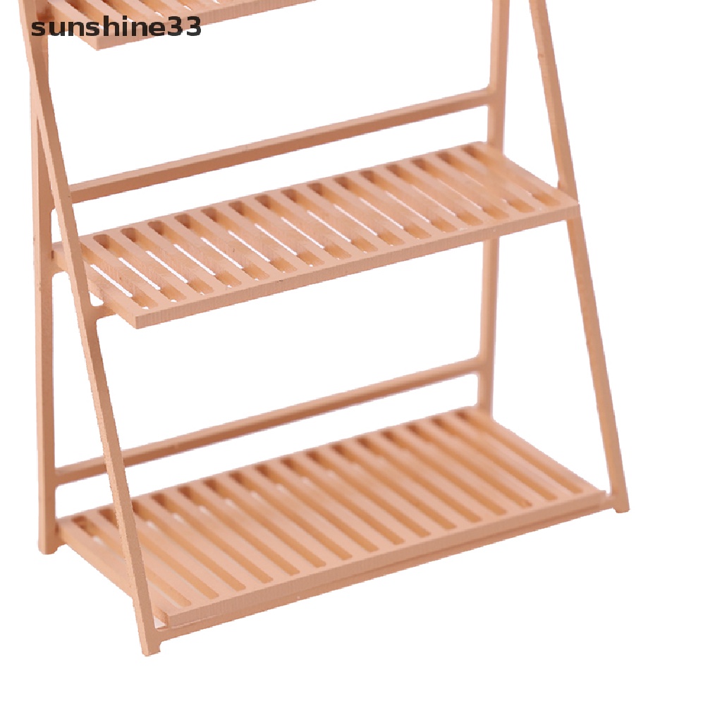 Giá đỡ chậu hoa đơn giản để trang trí nhà búp bê 1:20