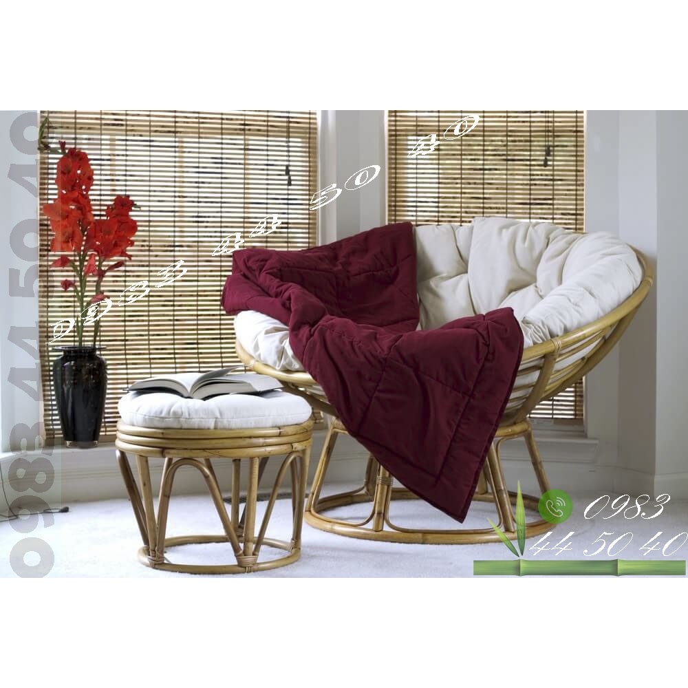 Ghế mây thư giãn papasan( đã gồm nệm)