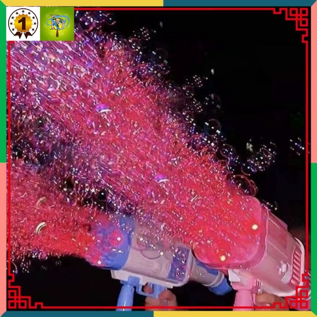 Máy bắn bong bóng xà phòng Súng bắn bong bóng xà phòng loại to lớn nhất 32 nòng siêu mạnh.