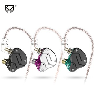 Tai Nghe KZ ZSN 1DD + 1BA Hybrid Có Dây Cáp Âm Thanh HIFI ZST ES4 ZSN PRO V80 ZS10