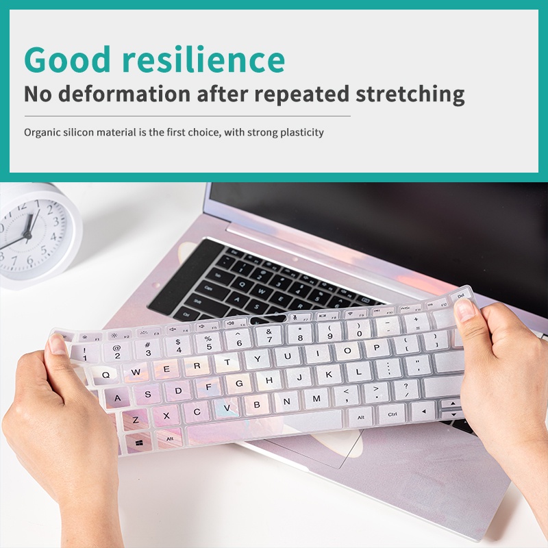 Miếng dán bàn phím màu trơn chống thấm nước cho MacBook Asus Dell Lenovo Huawei Honor Xiaomi Notebook