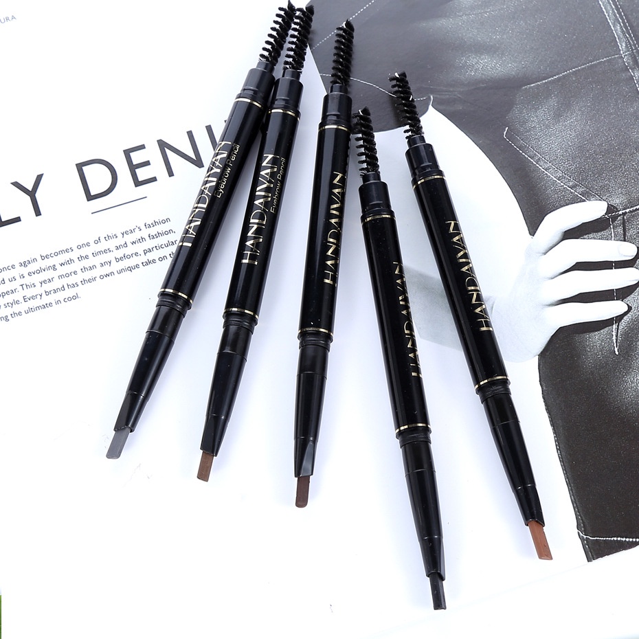 Chì Kẻ Mày Siêu Mảnh Hai Đầu HANDAIYAN 5 Màu Sắc Không Thấm Nước Lâu Trôi B1