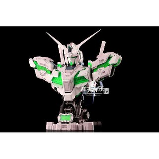 Mô Hình Gundam 1/35 Head Bust Unicorn Green + LED