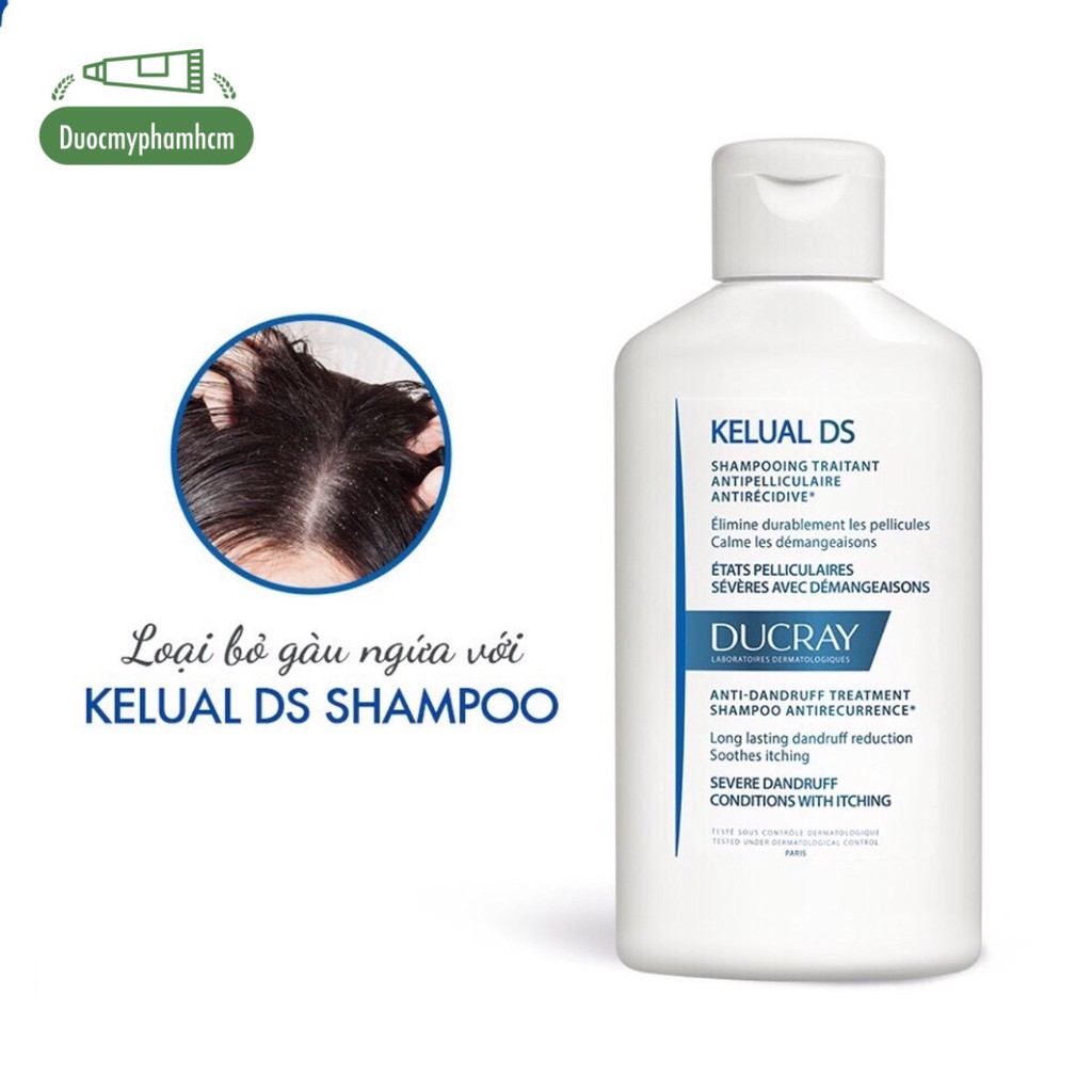 Dầu gội trị gàu nặng Kelual DS Shampoo - Ducray 100ml