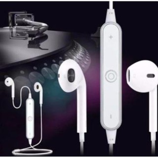 tai nghe ko dây bluetooth màu trắng
