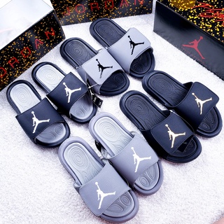 Dép unisex jordan hydro 6 jd6 màu tối êm chân quai xé dán nam nữ