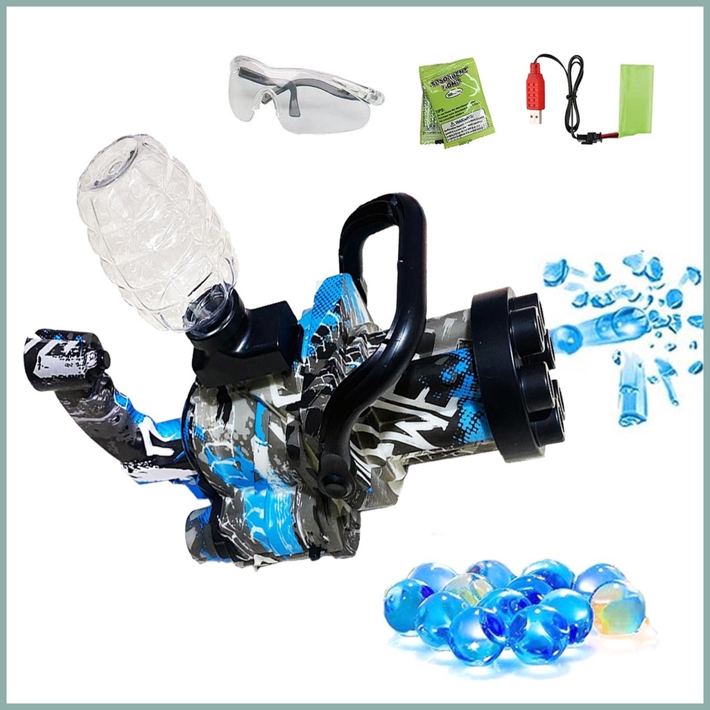 Súng Bắn Gel Điện Tử Tự Động Kèm 1000 Hạt Nước Và Kính Bảo Hộ Dùng Khi Bắn Súng