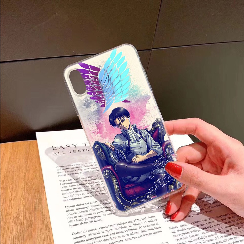 Ốp Lưng Trong Suốt In Hình Anime Attack On Titan Cho Xiaomi Mi Note 9 Se Pro Redmi 9t A3 Lite Max 3 Mix 2 2s