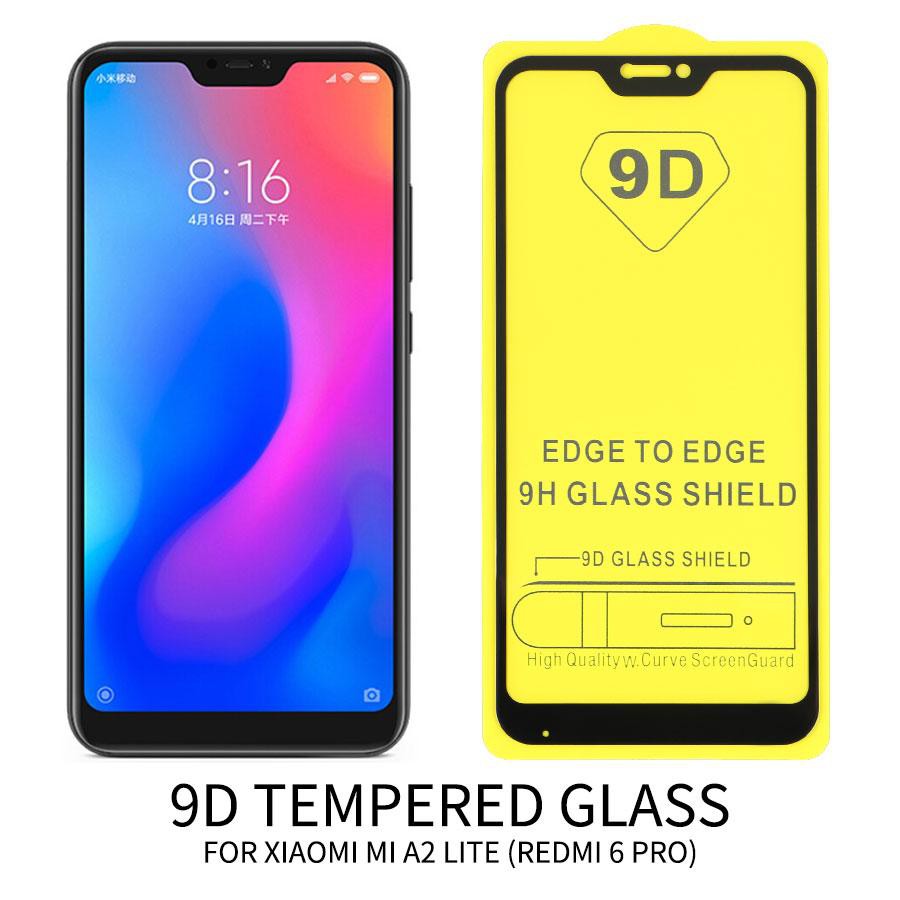 Kính cường lực 9D Dành Xiaomi Redmi 6 Pro Full màn hình Full keo tặng keo chống hở mép