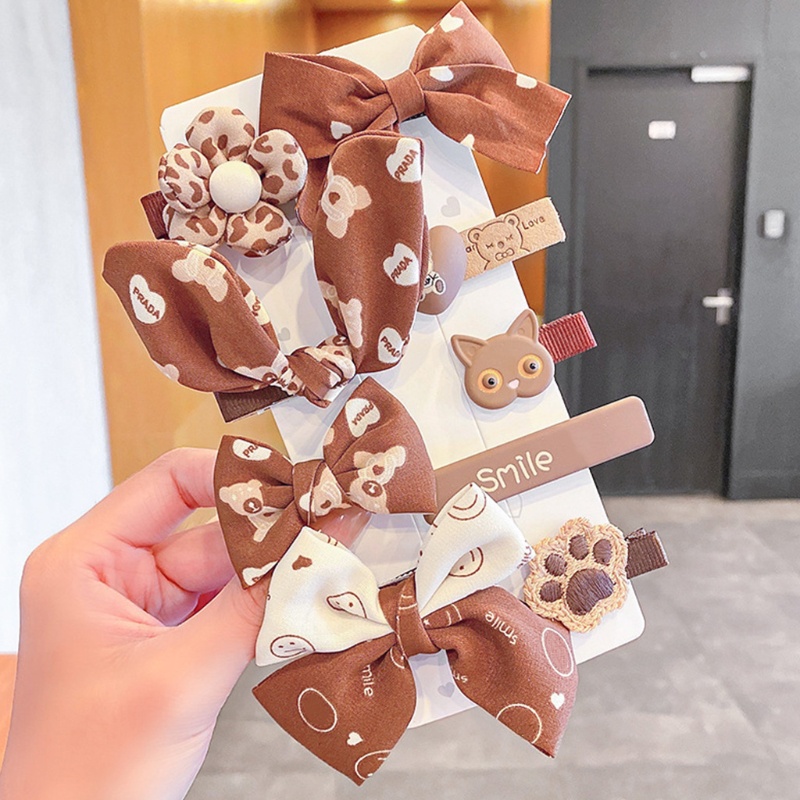 Kẹp Tóc Đuôi Ngựa Trang Trí Hoa Hoạt Hình Đáng Yêu Dành Cho Trẻ Em