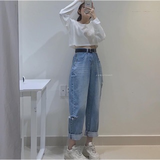 Quần cứa rách hai bên