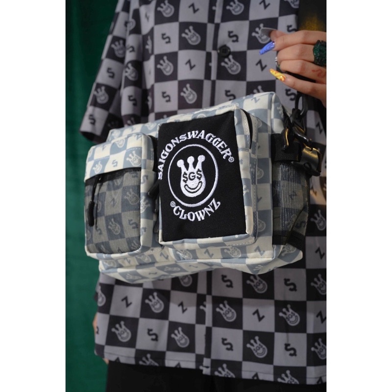 Túi Đeo Chéo Local Brand Satchel Clownz x SGS Unisex Ulzzang( Tặng Kèm Móc Khoá )