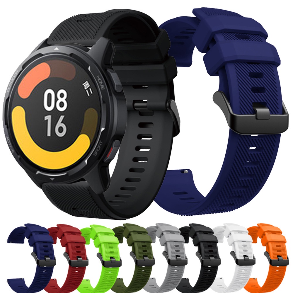 Dây đeo thay thế chất liệu silicon trơn màu dành cho Xiaomi Mi Watch S1 Active