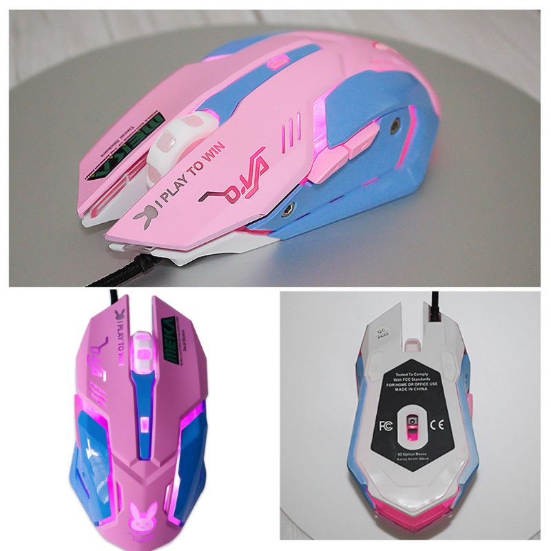 Chuột Quang Chơi Game Có Đèn LED Kết Nối USB Cho PC Laptop Notebook
