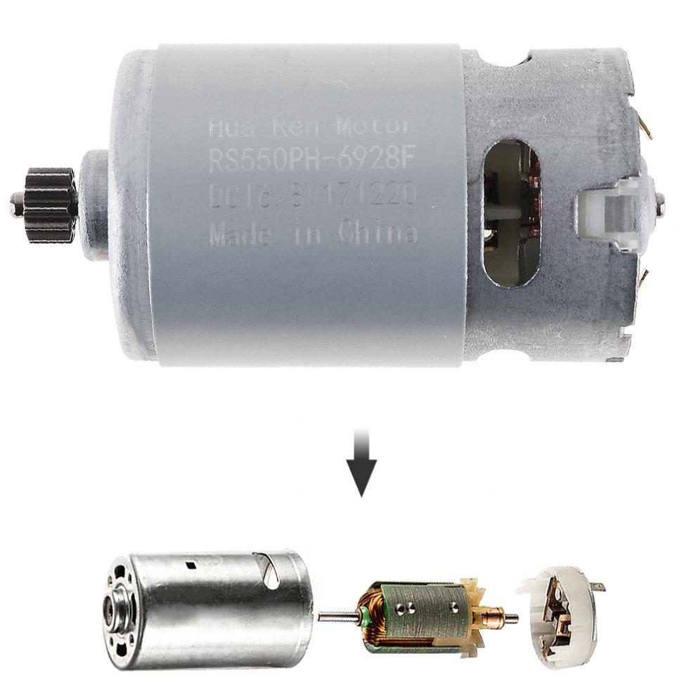 Mô tơ 2 cài đặt 12 răng RS550 16.8V 19500 RPM DC