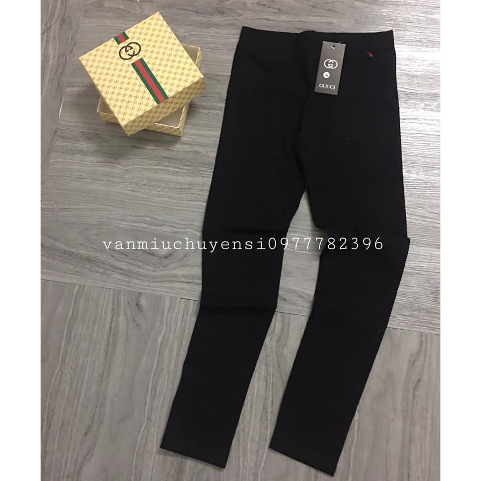 Quần legging nữ cạp cao fullbox chất cotton co giãn dáng ôm phong cách hàn quốc | BigBuy360 - bigbuy360.vn