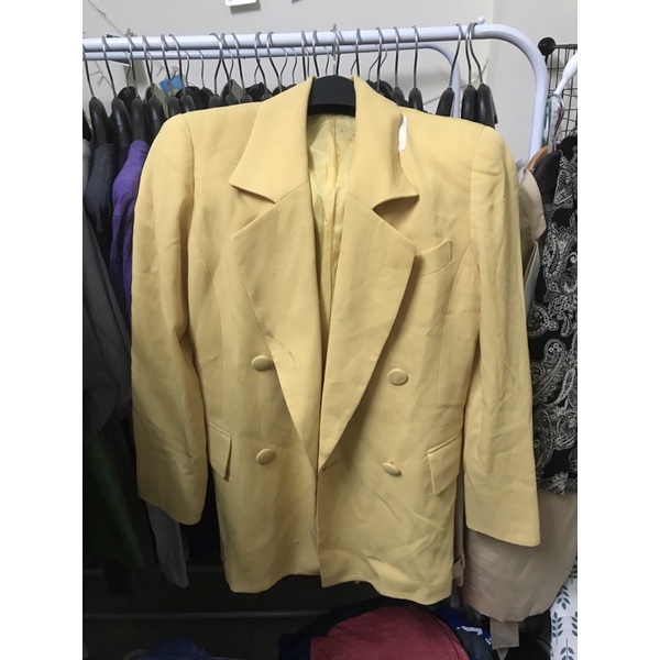 Áo khoác blazer kẻ 2 lớp sang xịn lịch sự cho nữ | BigBuy360 - bigbuy360.vn