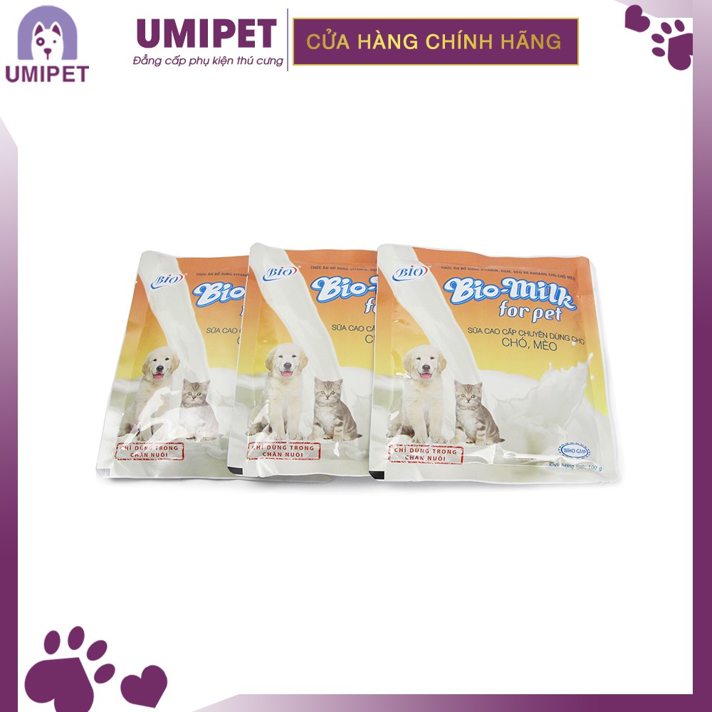 Sữa bột BioMilk cho Thú cưng UMIPET 100Gr