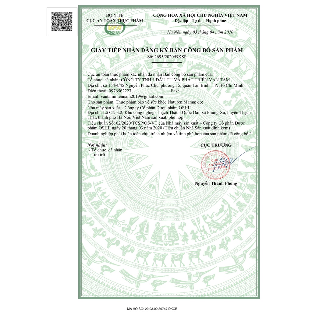 Viên Sắt Cho Cho Bà Bầu NATURENMAMA - Bổ sung sắt và các vitamin khoáng chất tốt cho bà bầu