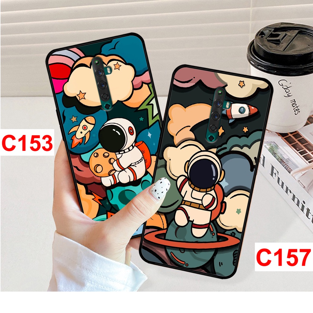 Ốp lưng Oppo Reno 2 - Reno 2F in hình phi hành gia, vũ trụ ngân hà. ốp oppo rẻ bền đẹp.