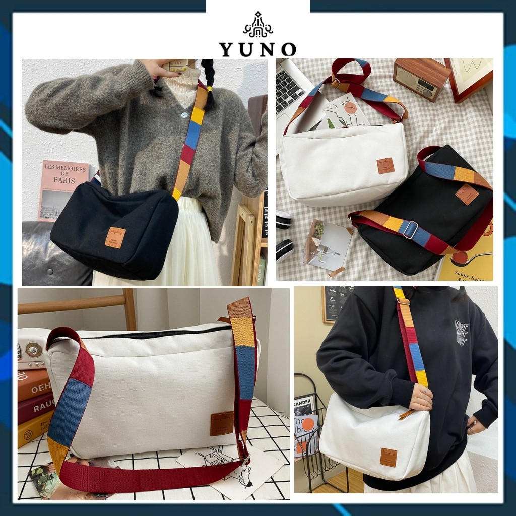 Túi Vải Tote Canvas Bag Đeo Chéo Đựng Đồ Thời Trang Giá Rẻ Đẹp YUNO M16