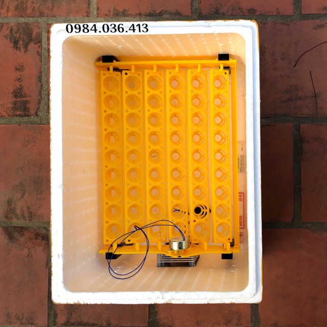 Máy ấp trứng mini Ánh Dương P100 kèm khay đảo tự động 108 trứng - máy tự lắp thùng xốp