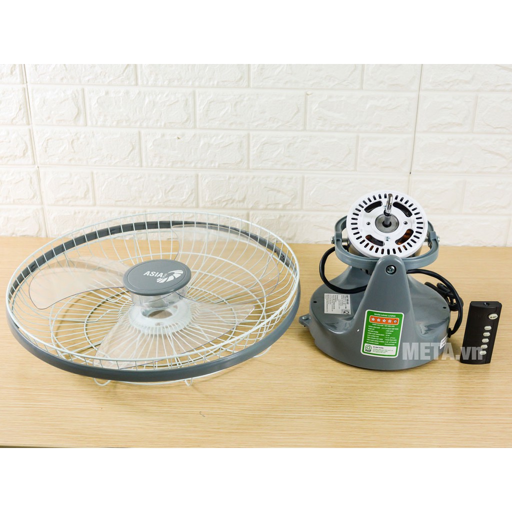 Quạt Đảo Trần ASIA X16002 - Xám - Hàng Chính Hãng
