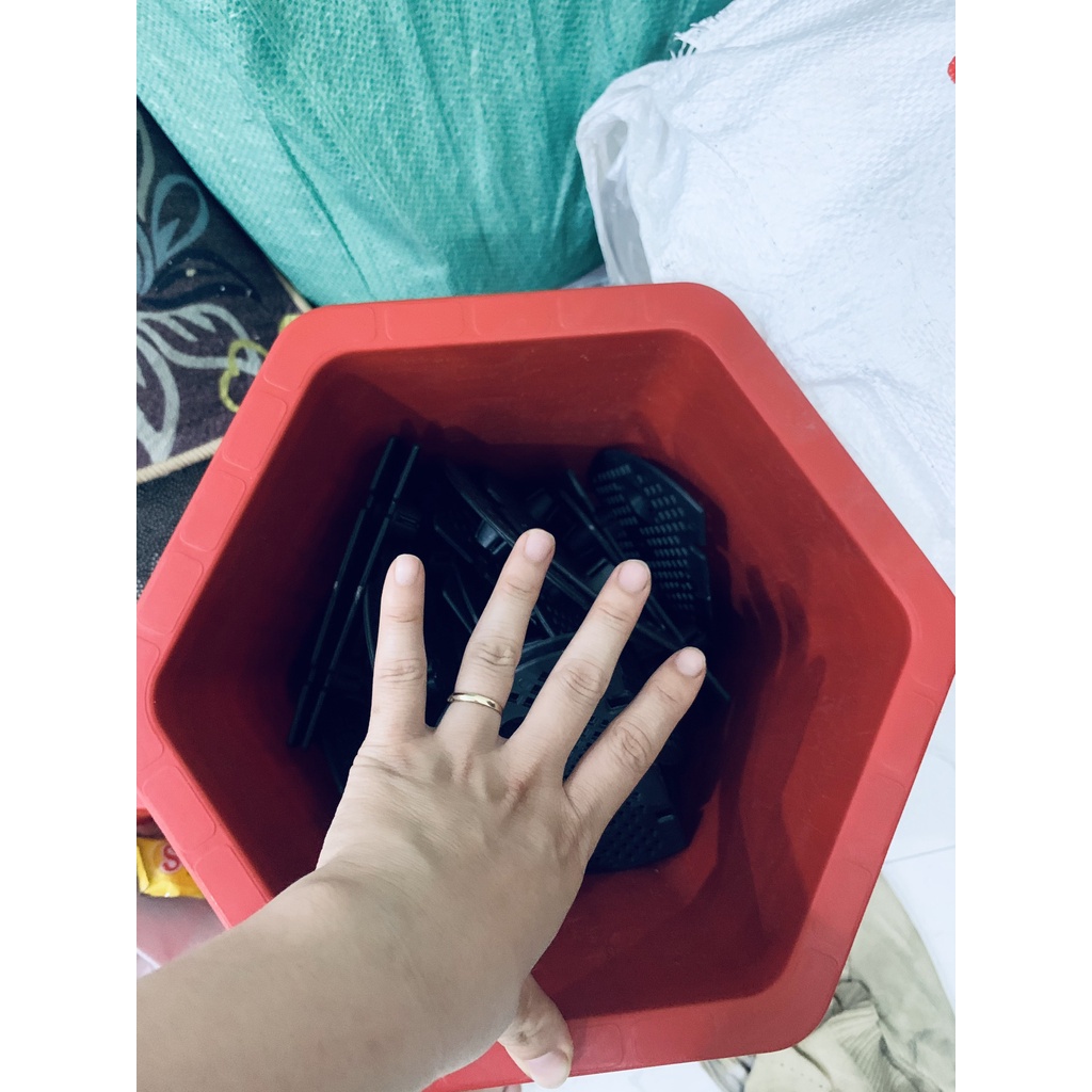 Chậu nhựa trồng cây hoa lục giác FA350 - chậu hàng công ty dày đẹp KT 26x20cm hàng đẹp